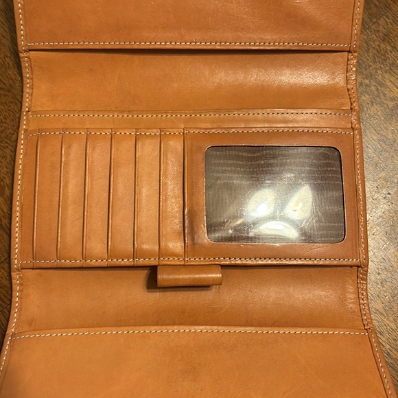 Dooney &Bourke Vintage leather and canvas wallet - Picture 5 of 6